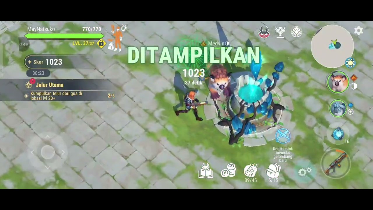UJIAN ARENA, ARENA TEST 1-4, lvl 37 