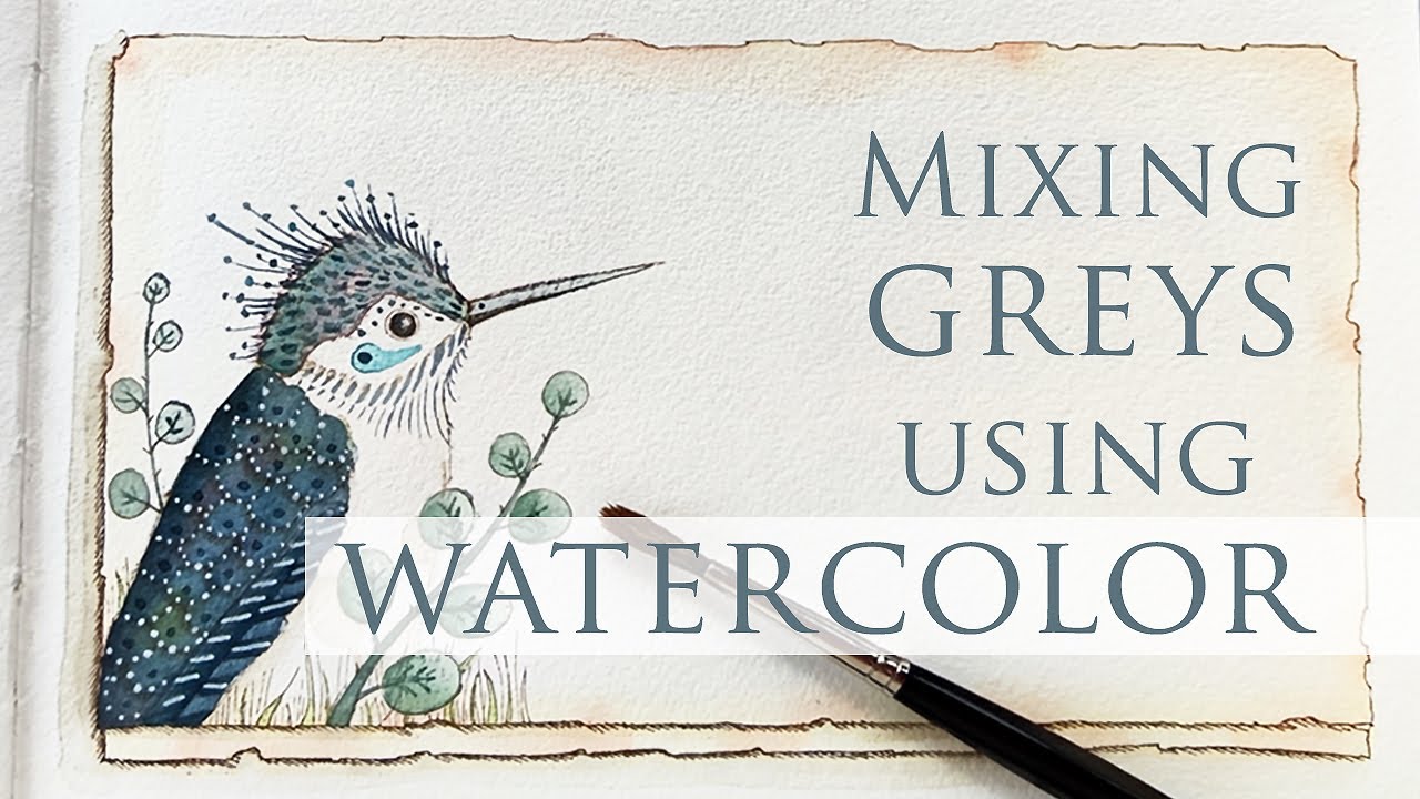 Mixing greys using watercolor