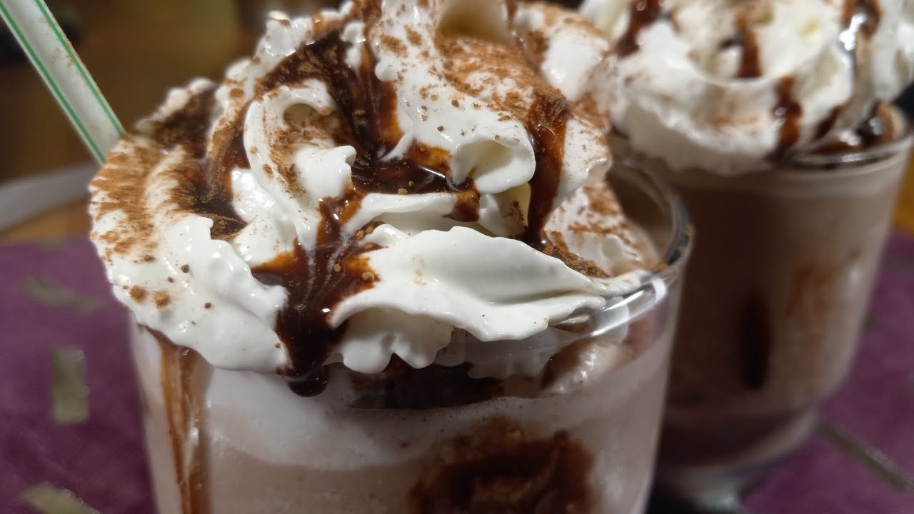 Frozen cocoa drink 