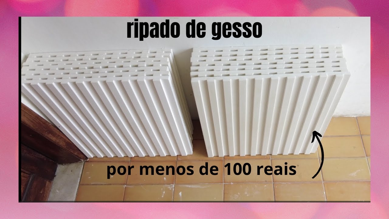 Como fazer placas de ripado de gesso, fácil e barato