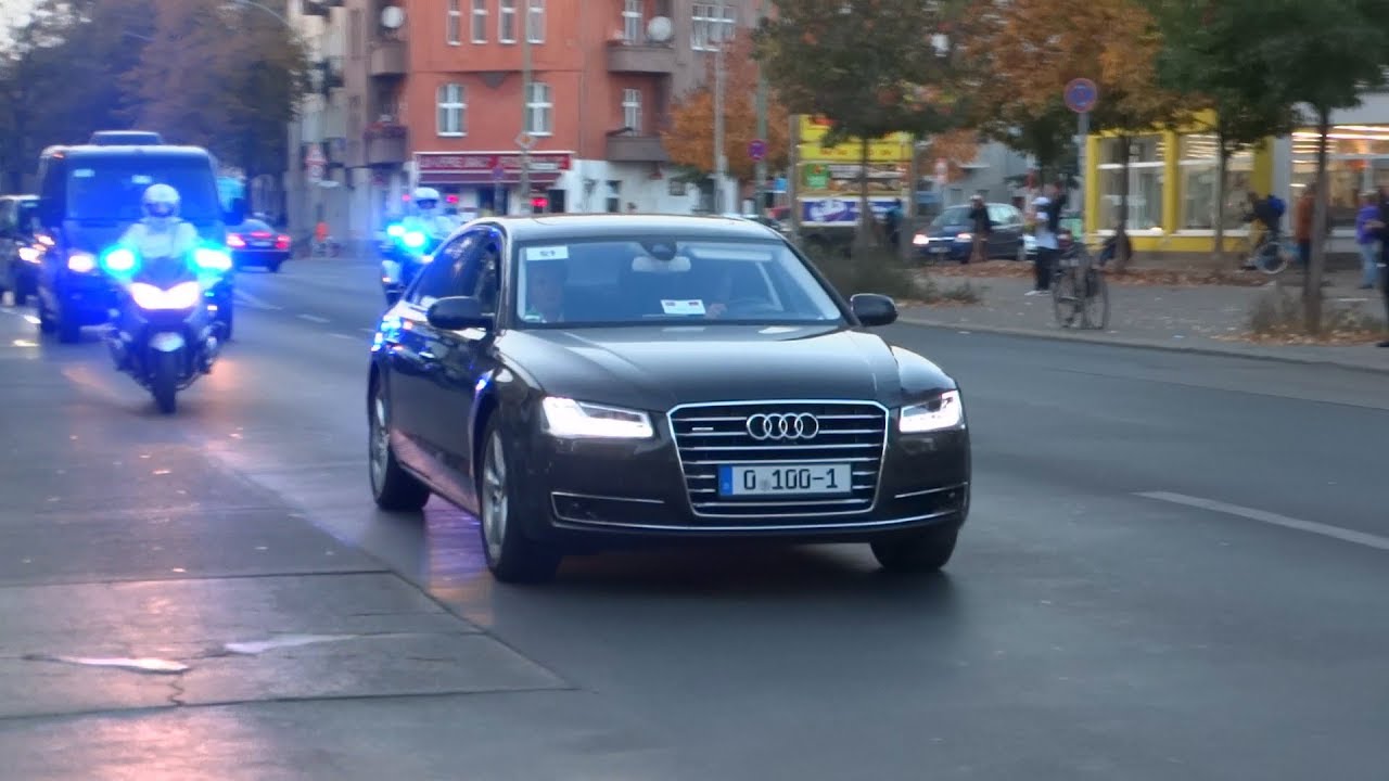[BERLIN] „Stehen bleiben!“ VIP Eskorte Ministerpräsidentin Norwegen - Kradbegleitung