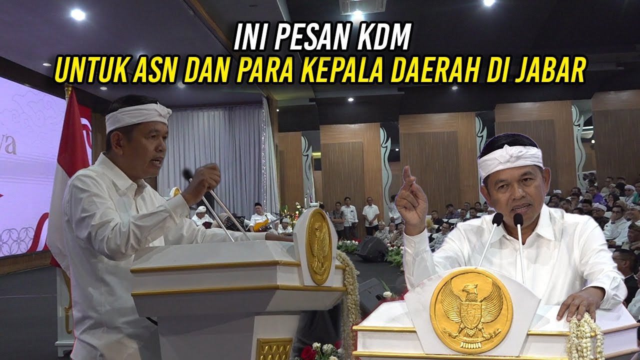 INI PESAN KDM UNTUK ASN DAN PARA KEPALA DAERAH DI JABAR