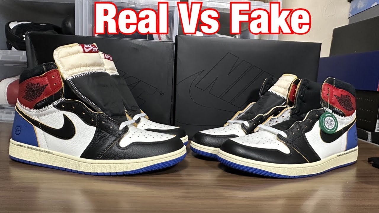 Обзор кроссовок Jordan 1 x Union и Fragment Varsity Red: оригинал и подделка.