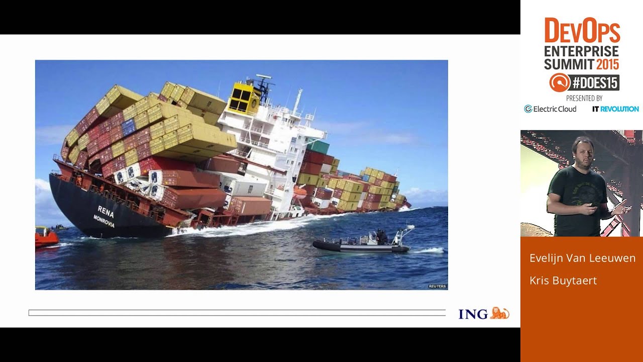 DOES15 - Evelijn Van Leeuwen and Kris Buytaert - Turning Around the Containership