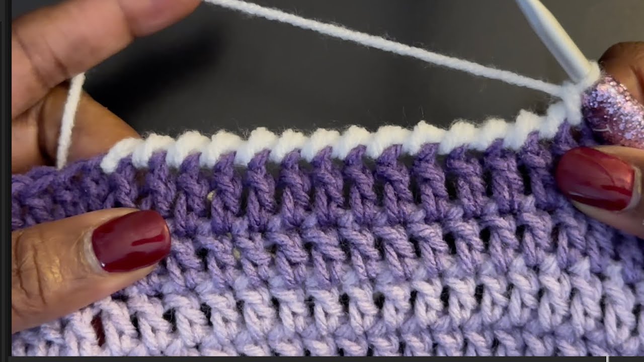 😃💜🧶 How to make reverse single crochet / crab stitch 🧶 EASY/BEGINNER FRIENDLY￼