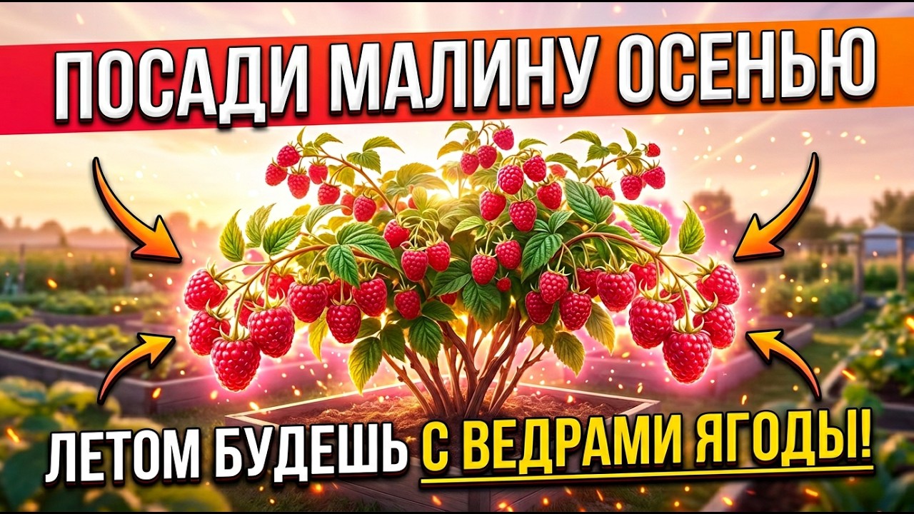 Осенняя посадка малины по старинке: кустовой способ, который дает крупные ягоды