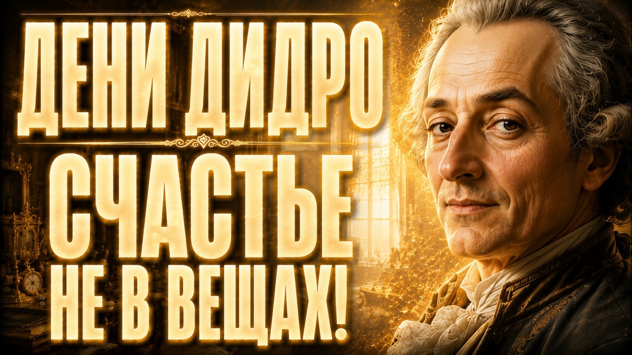 ДЕНИ ДИДРО: Как ПЕРЕСТАТЬ зависеть от вещей и найти СЧАСТЬЕ? 5 ПРАВИЛ вместо ПСИХОЛОГА!