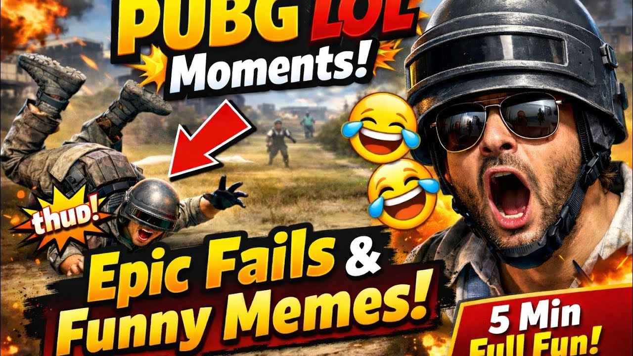 PUBG Funny Highlights – 5 Minutes of Non-Stop Laughs!