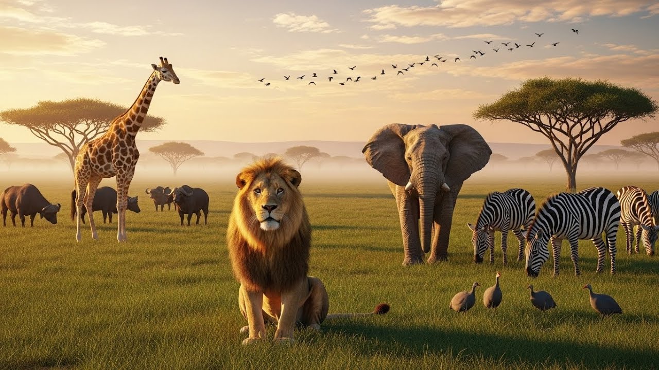 Wild Africa 4K: Incredible Wildlife & Stunning Landscapes | Tanzania & Namibia Nature Film