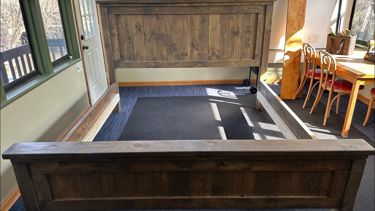How to Build a Farmhouse Style Bed Frame
