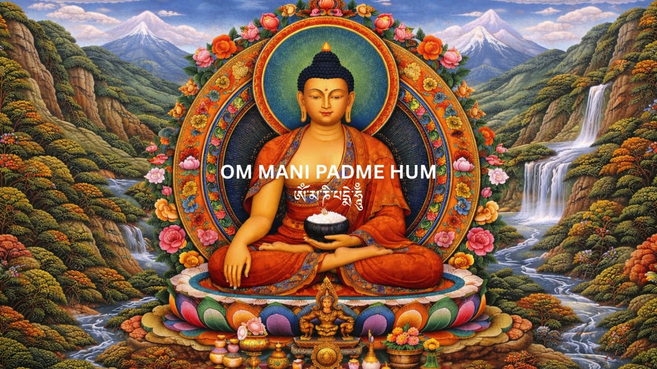 OM MANI PADE HUM POWERFUL MANTRA  #buddha #meditation