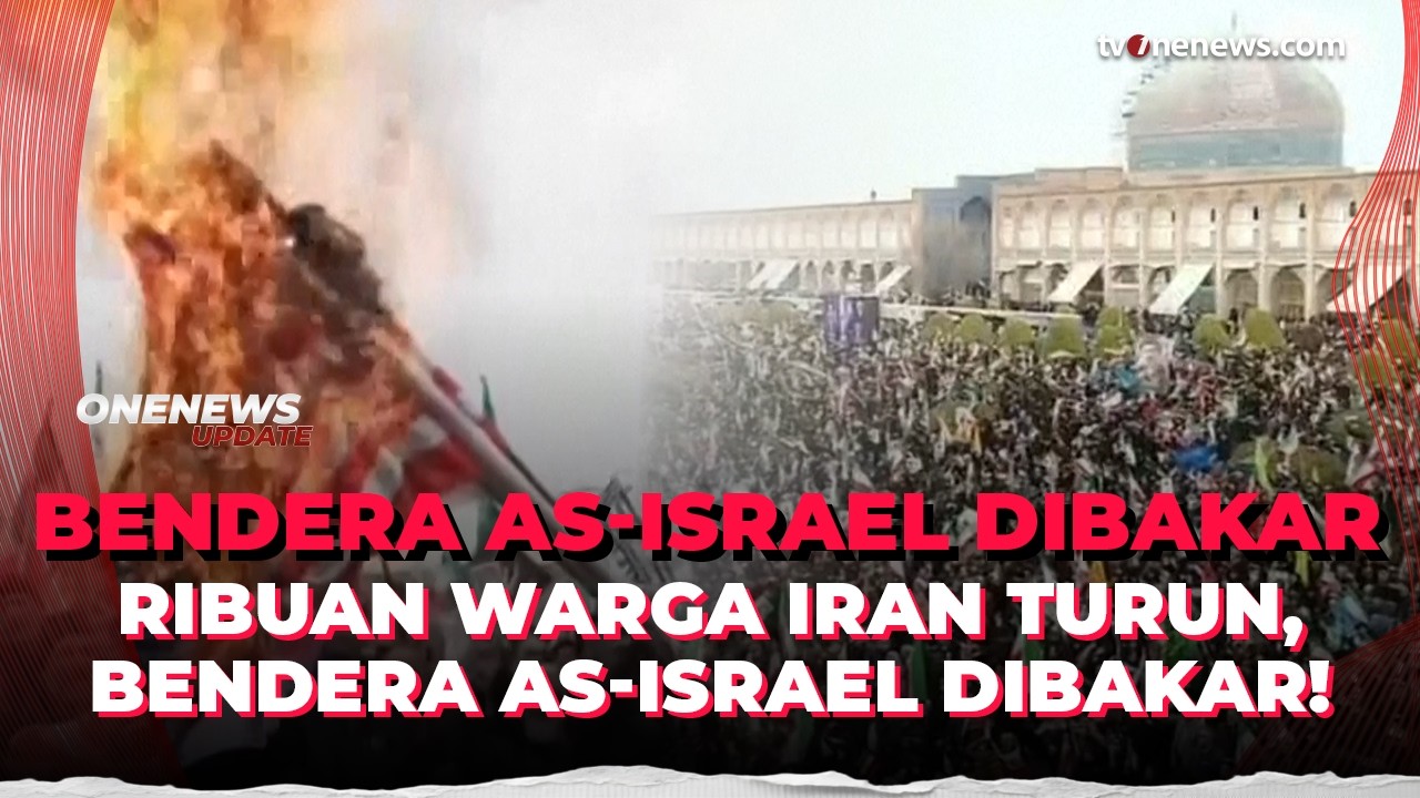 Ribuan Warga Iran Peringati Al Quds, Bendera AS-Israel Dibakar di Hari ke-14 Perang | OneNews Update