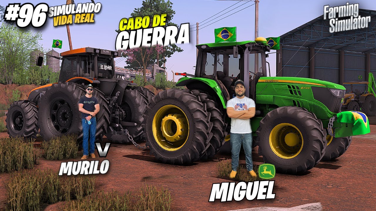 CABO DE GUERRA INSANO│VALTRA x JOHN DEERE│Farming Simulator 22│Fazenda Madureiro #96