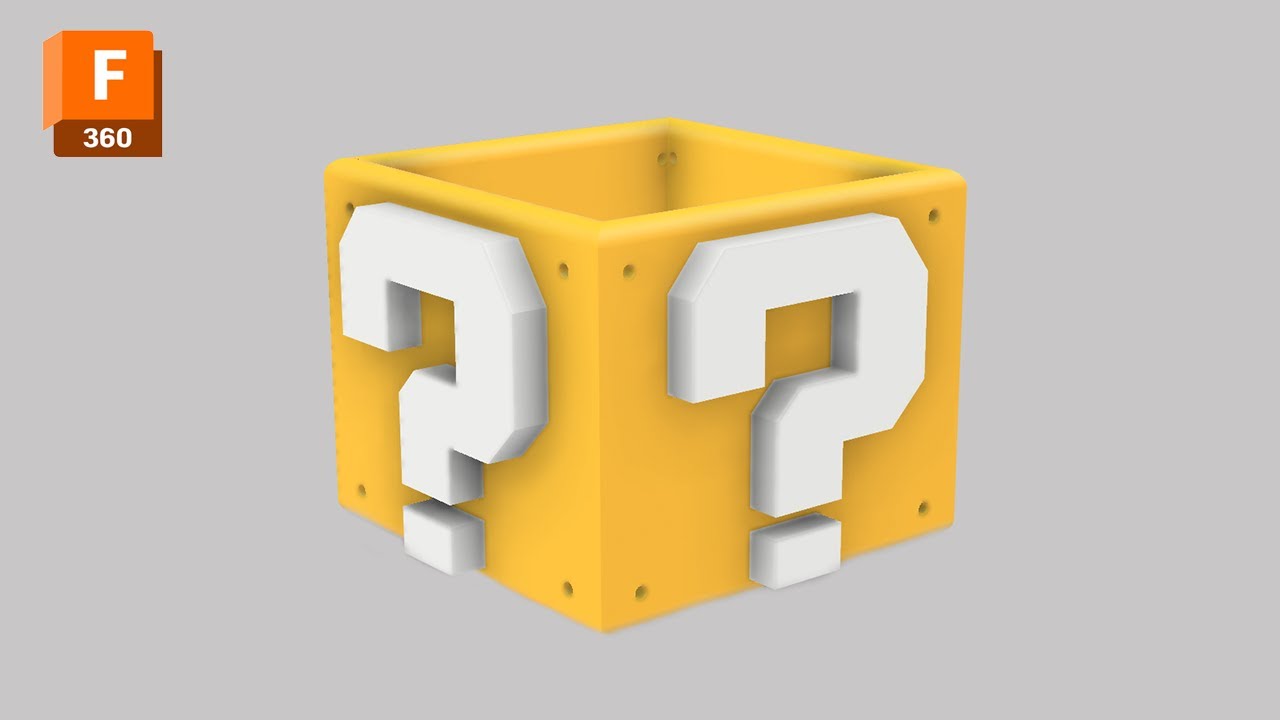 Como hacer una MACETA de SUPER MARIO BROS en Fusion 360