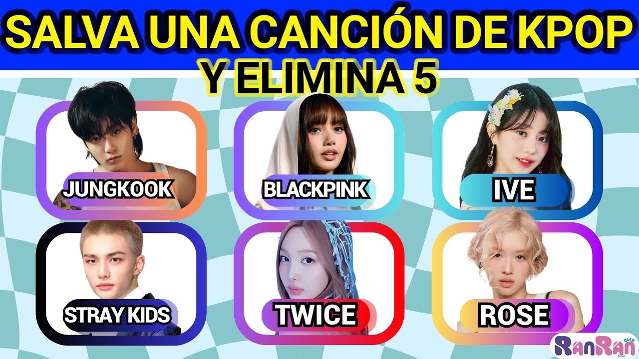 Сохраните песню K-Pop: выберите свою любимую из 6 хитов — тест RanRan от Pat