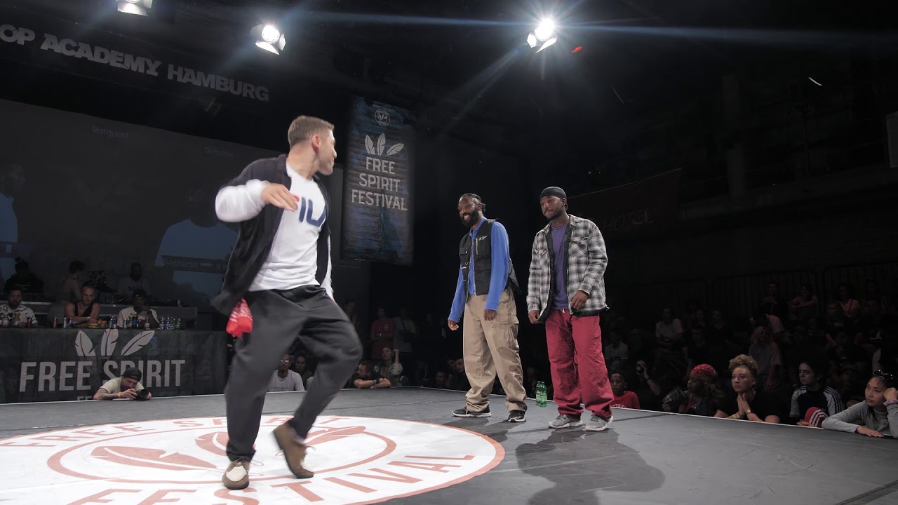 Free Spirit Festival 2019 Championship//Neji & Boogiesa vs Synthazoid & Hassani //Popping - 1/4