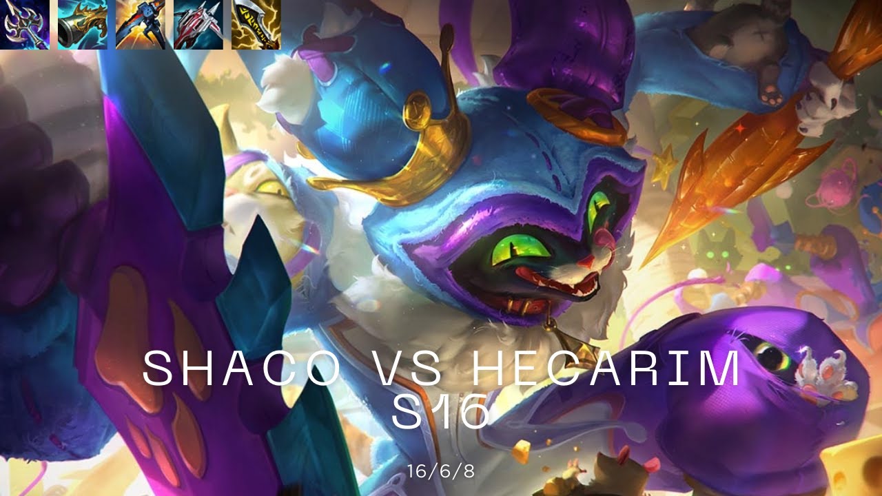COMMENT STOPPER HECARIM ? 🛑 Guide Shaco Jungle S16 (Nouveau Build)