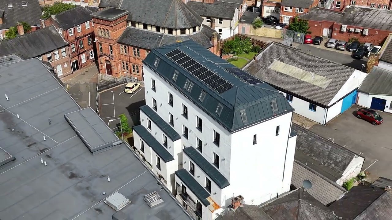 Updated aerial footage of the condemned building @ Jobs Yard. A lot more  work has been done!