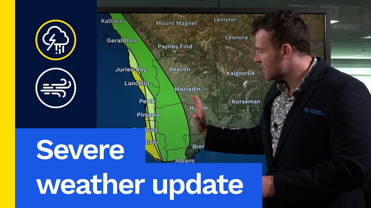 Severe Weather Update 2 June 2025: Severe thunderstorms possible around Perth today and tomorrow