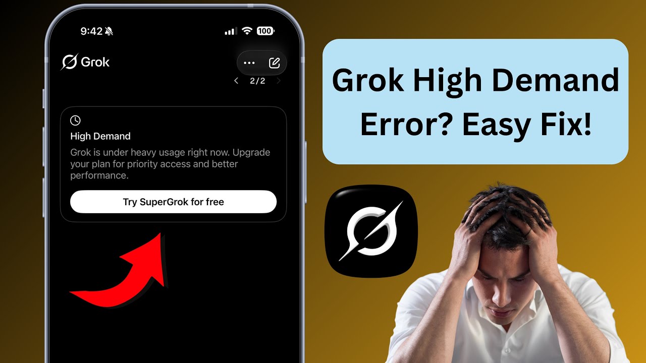 How to Fix Grok High Demand Error 2026 | Grok Not Working Solution (Easy Fix)