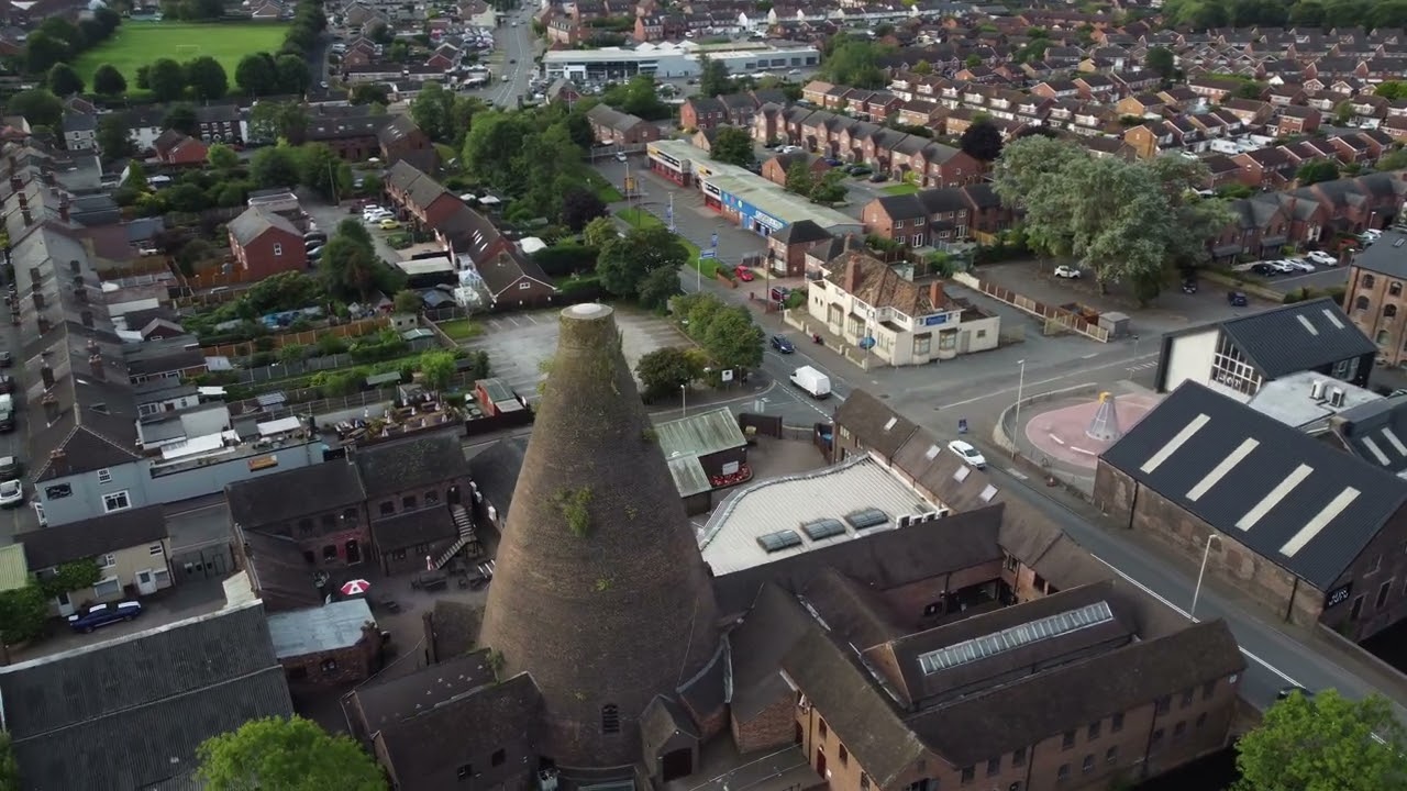 Red House Glass Cone, Wordsley, West Midlands - 4K DJI MINI 2 Drone Footage.