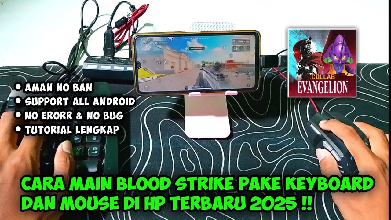 Tutorial Bermain Blood Strike Pake Keyboard Dan Mouse Di Hp Terbaru 2025 !! 
