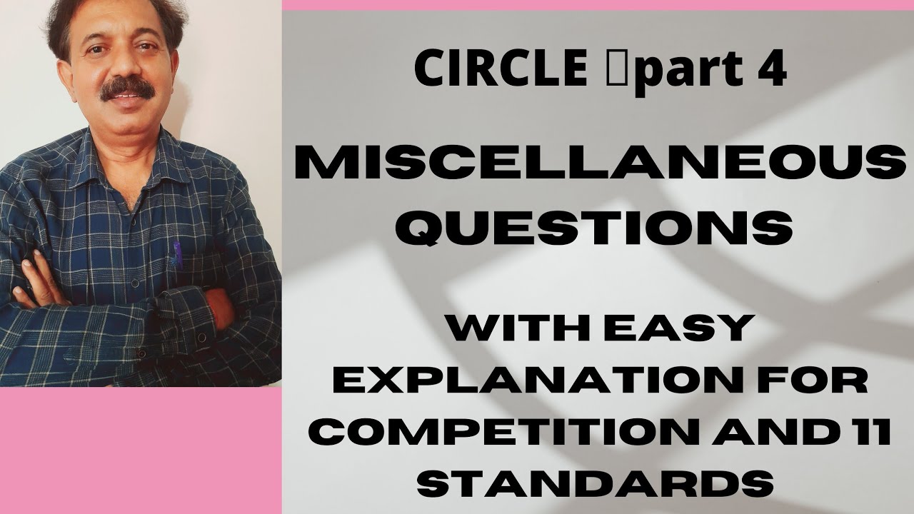 CIRCLE (QUESTIONS FOR COMPETITION)