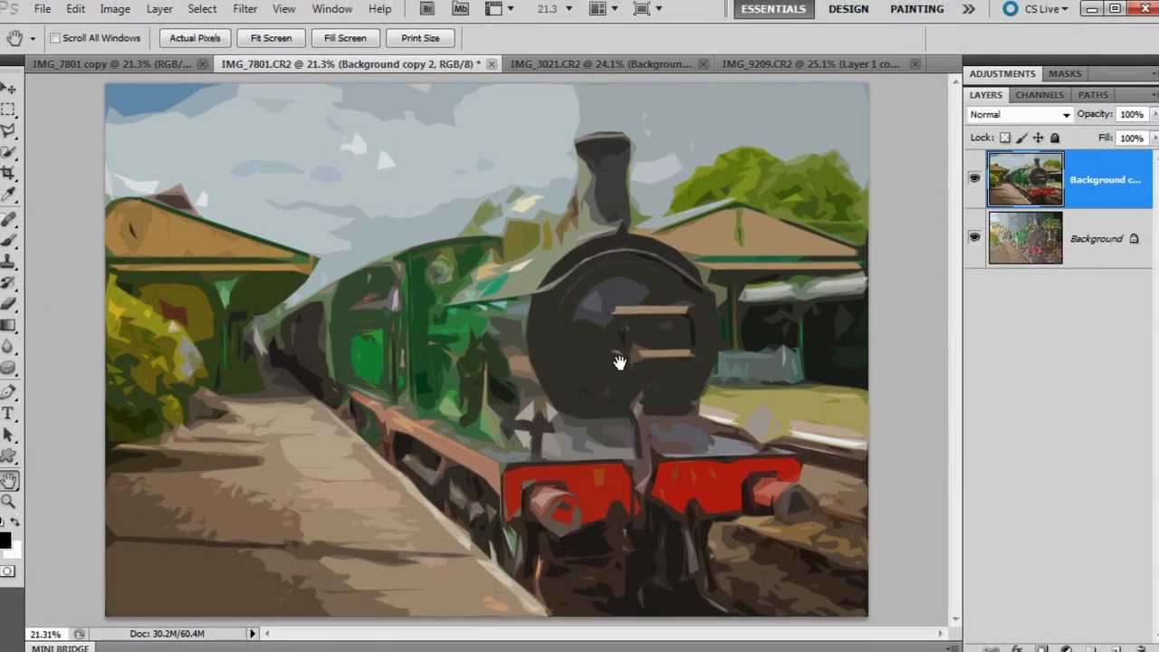 Super quick painterly effect in Photoshop