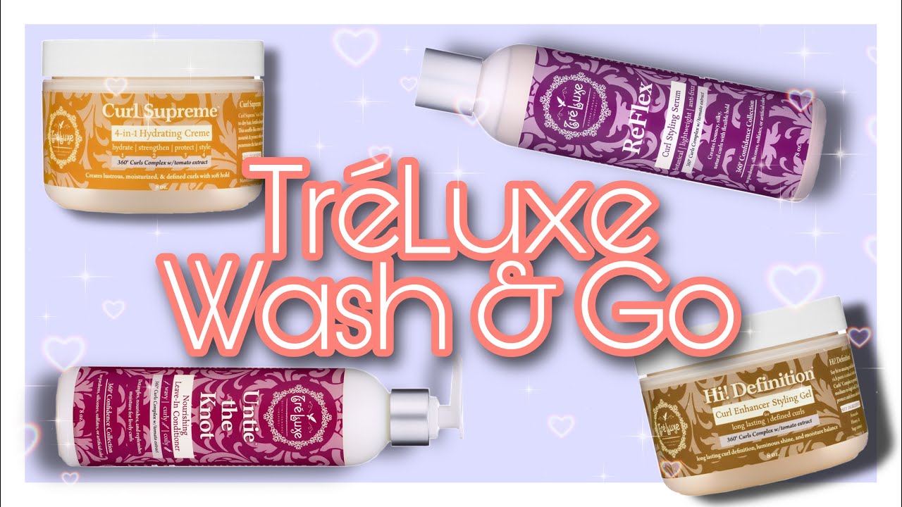 THIS TRÉLUXE WASH & GO DID NOT GO AS PLANNED… | USING ALL 4 TRÉLUXE STYLING PRODUCTS | Curly Tells
