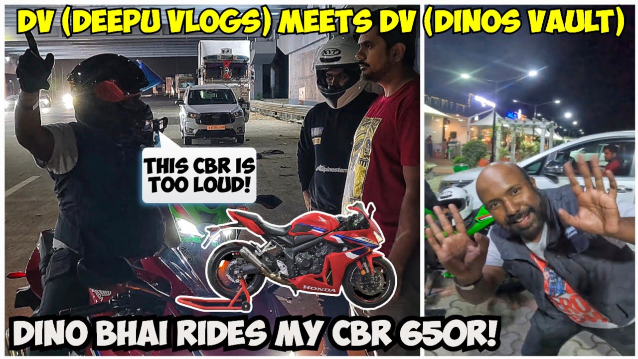 DV meets DV 😅 | Dino bhai rides my CBR 650R, did he like it? |