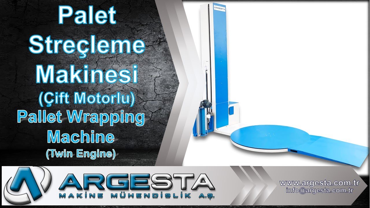 Çift Motor Gerdirmeli Palet Streçleme Makinesi/Pallet Wrapping Machine (Dual Motor Pretensioner)