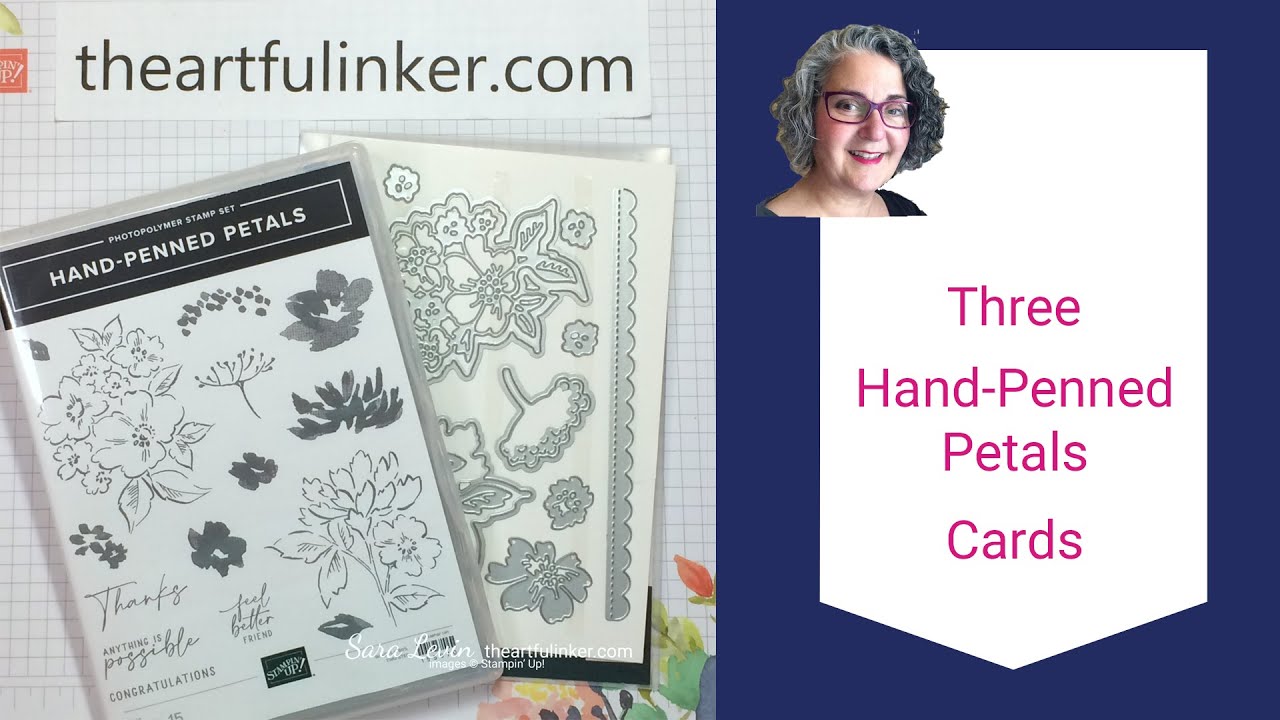 Three Hand Penned Petals Cards