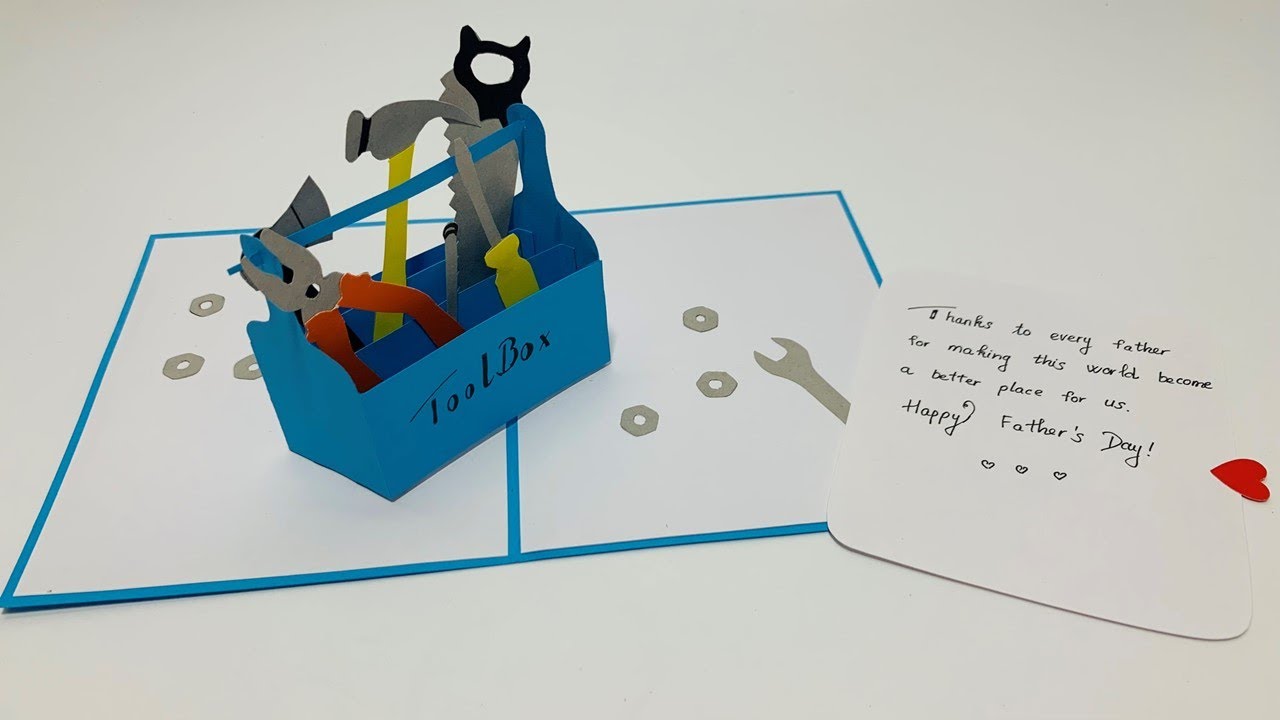 Toolbox pop up card tutorial | Easy way to make Father's Day Card | DIY greeting card | DG Handmade