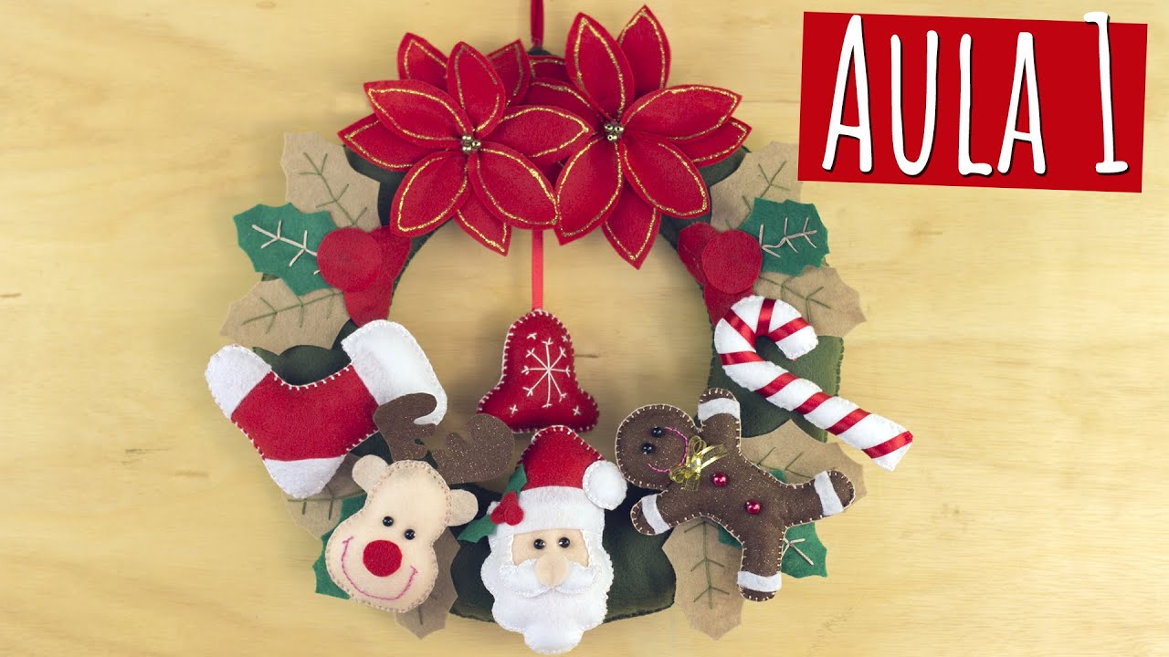 ENFEITES DE NATAL EM FELTRO | AULA 1 - PRIMEIROS PASSOS