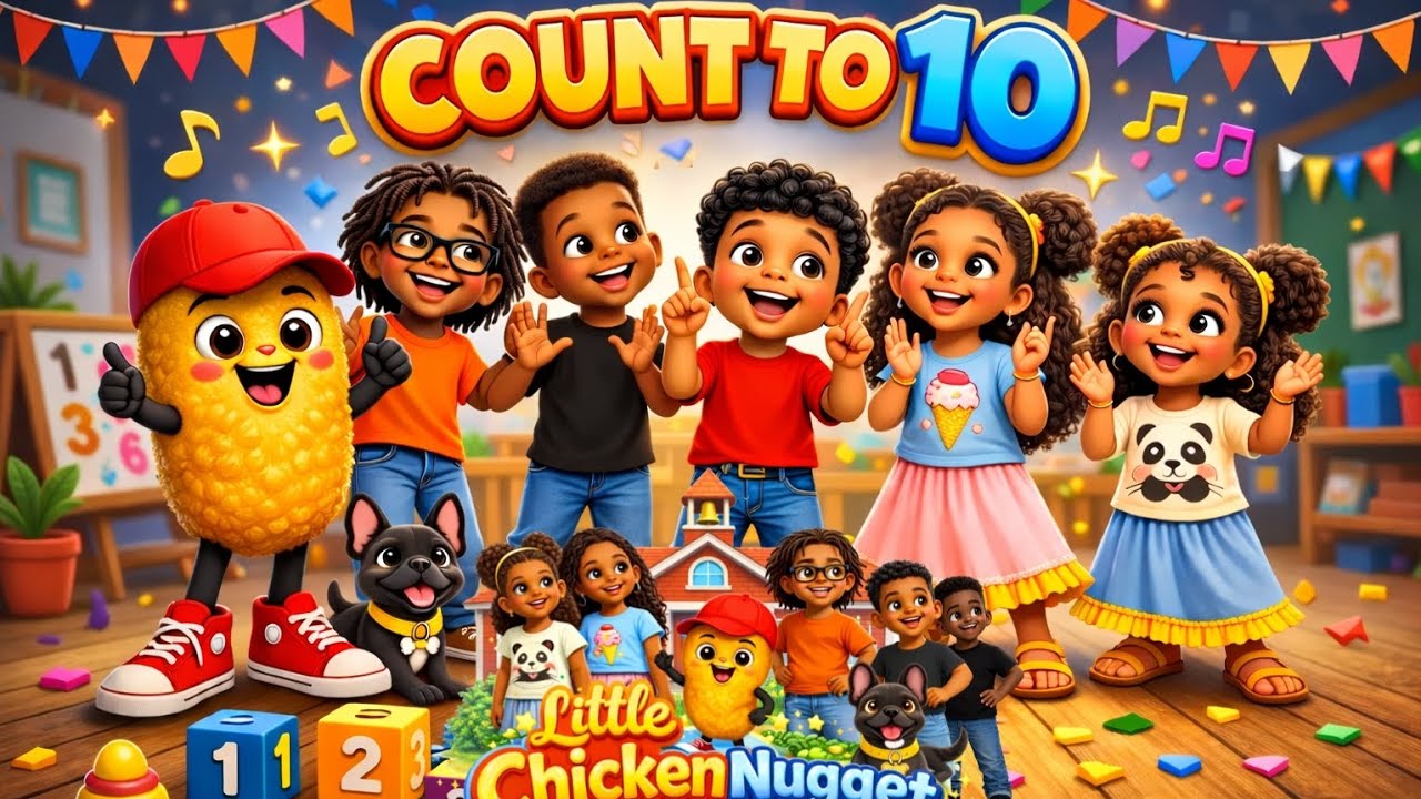 Count to 10 With Us! | Fun Counting Song for Kids | Little Chicken Nugget Schoolhouse