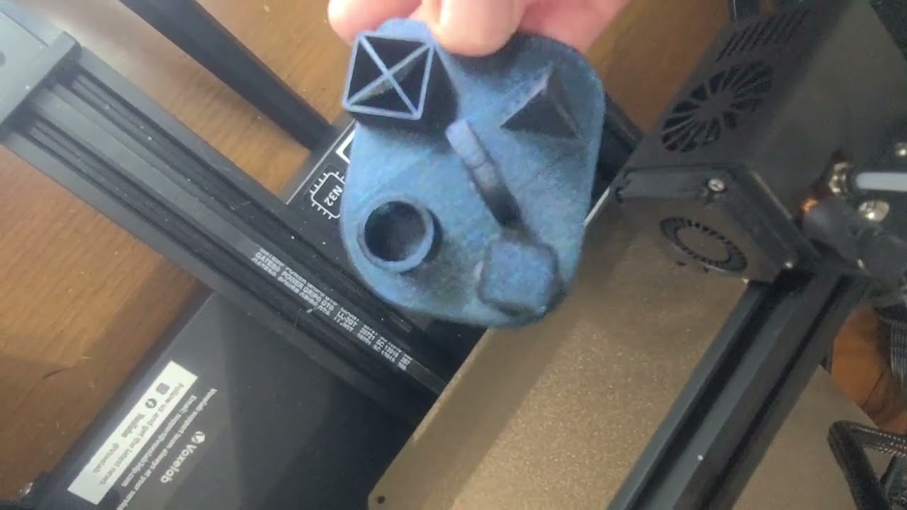 Flashforge Burnt Titanium pla filament test print final product