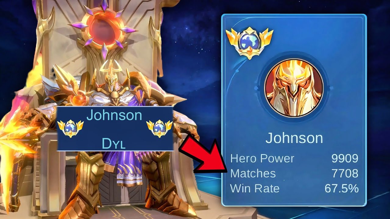 TOP GLOBAL JOHNSON SOLO RANK FULL TUTORIAL!!🤫 (No cut, no edit) - Mobile Legends