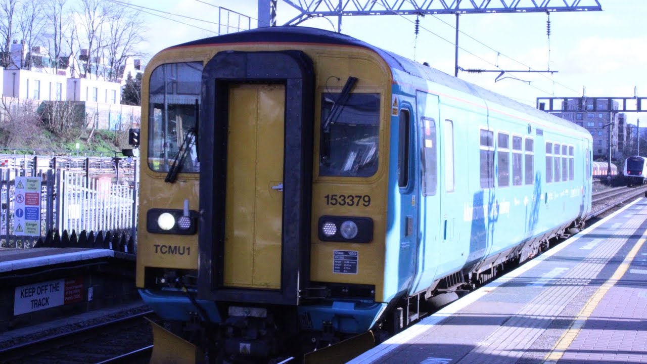 Network Rail Class 153379 Inspection Train passes Ealing Broadway 