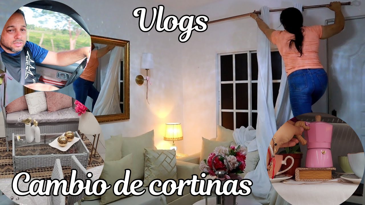 CAMBIO DE CORTINAS/ JUEGO DE PATIO/ ME VOY A TRABAJAR CON EL / VLOG