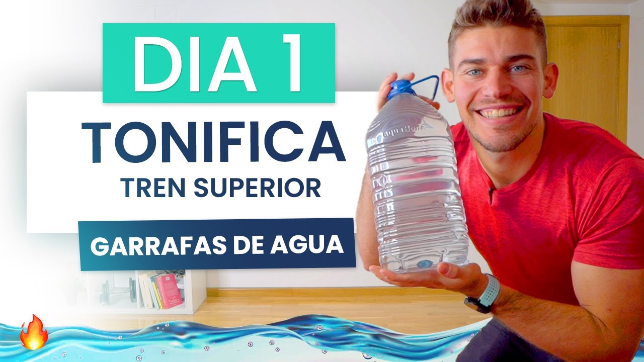 🔥 Rutina para TONIFICAR TODO EL CUERPO EN CASA con GARRAFAS DE AGUA | Ejercicios con garrafa de agua