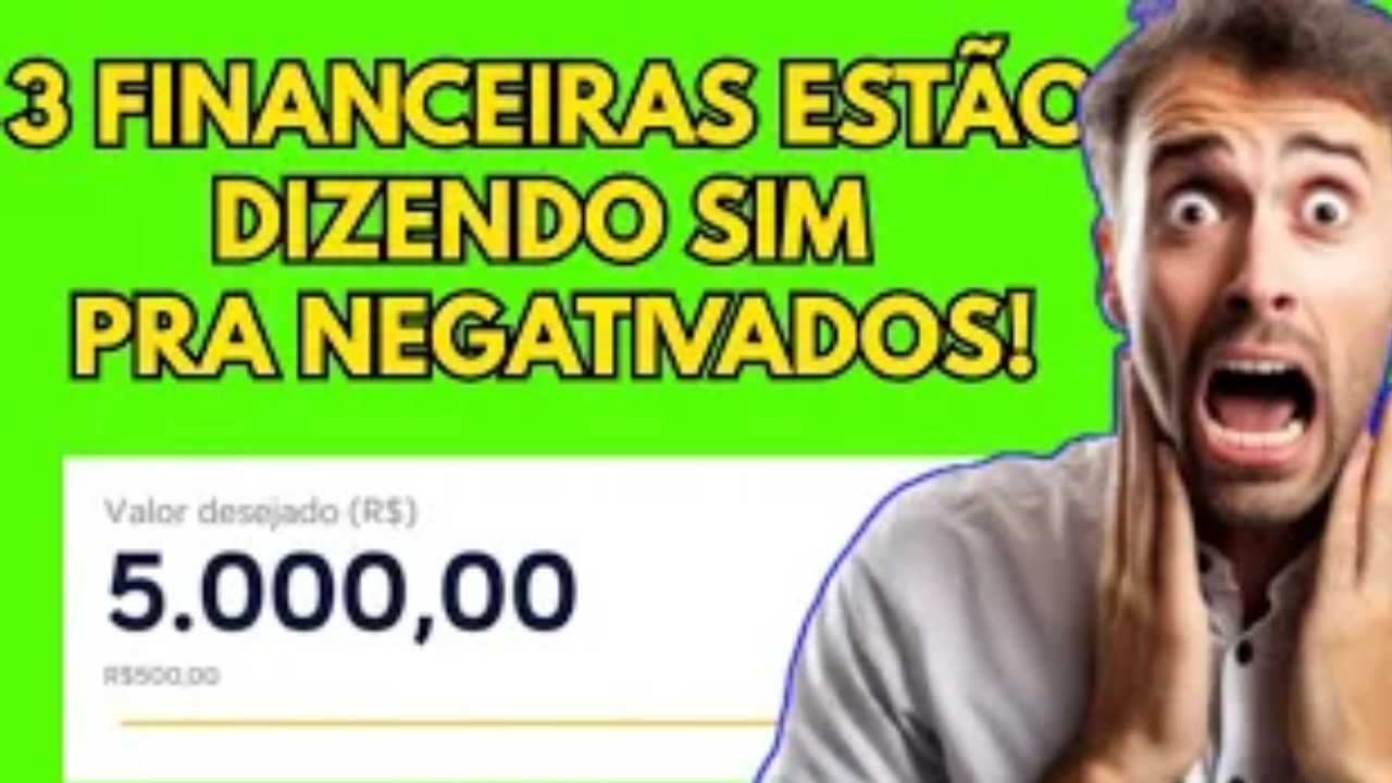 3 MELHORES EMPRÉSTIMOS ONLINE NO PIX ATÉ PRA NEGATIVADOS QUE APROVA DE IMEDIATO SEM COMPROVAR RENDA