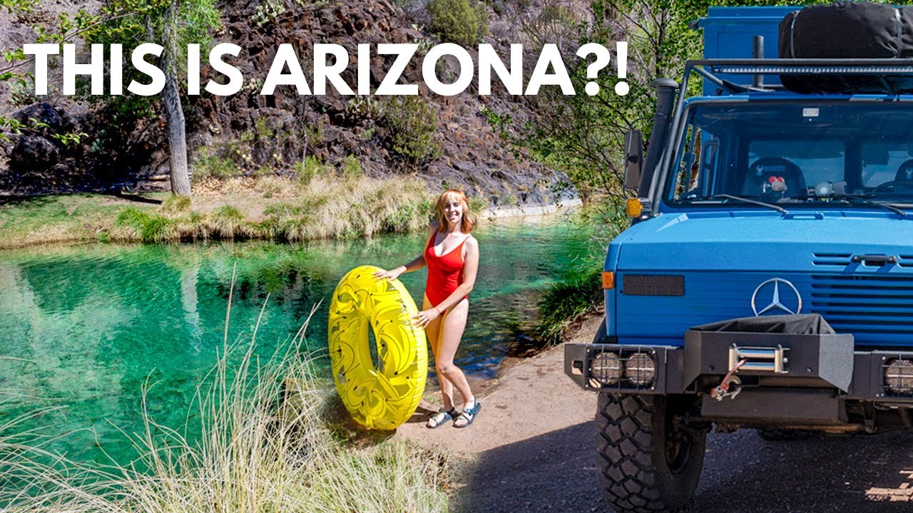 Finding A Hidden Oasis In The Arizona Desert: Fossil Creek In A Unimog Truck Camper 🏝️