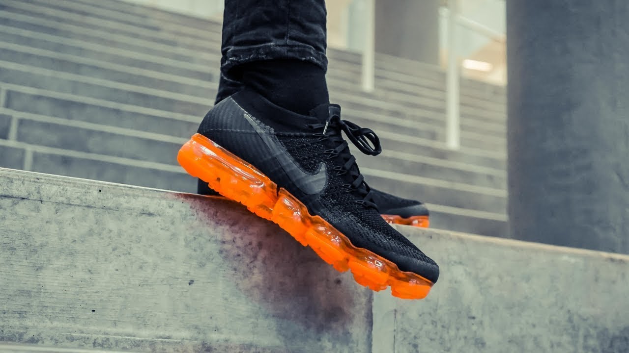 Nike Air Vapormax Flyknit &ldquo;Black Pop&ldquo; | ON FEET