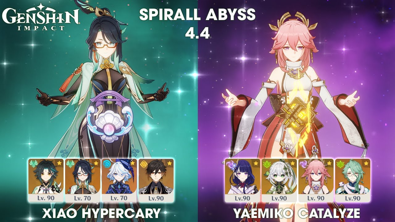 Xiao Xianyun Hypercary and Yaemiko Catalyze | Genshin Impact | New Spirall Abyss 4.4