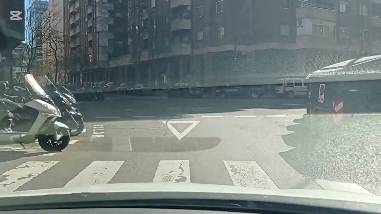 Glorietas partidas de la zona de trafico en Zaragoza