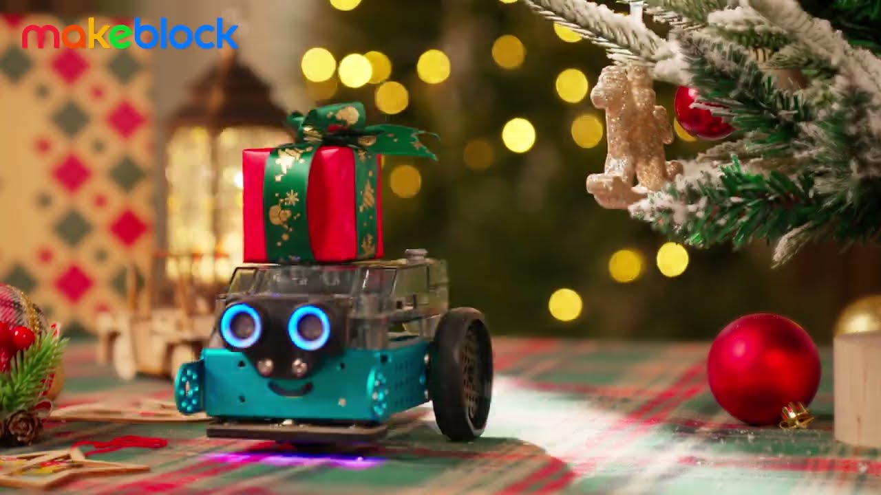 🎅✨ Christmas Adventure with mBot2: Rover on a Gift Mission! 🎁