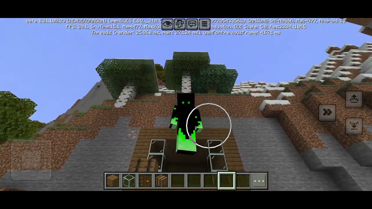 Minecraft ta dağ evi yaptım