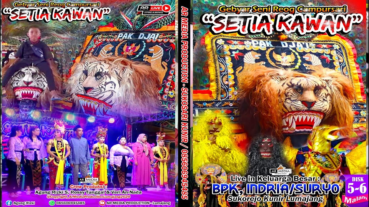 Live Stream Malam || REOG SETIA KAWAN - Kel. INDRIA SURYO Sukorejo || Malam