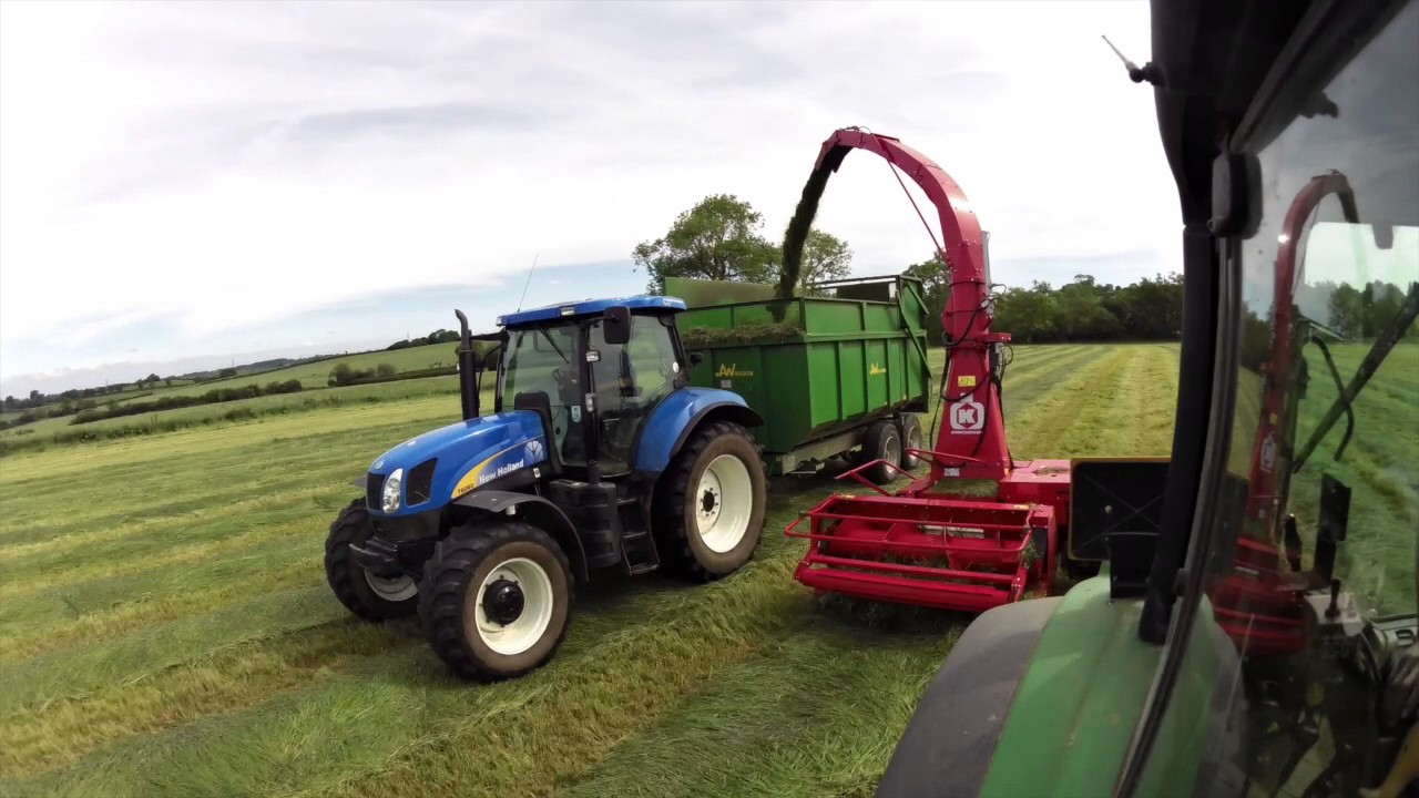 1st Cut Silaging 2017 with New JF/Kongskilde Forager
