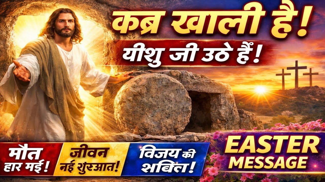 🌅 कब्र खाली है! | Easter Resurrection Power Message 🔥✝️